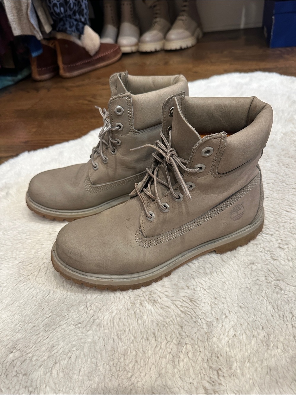 Gray Timberland Women’s Boots